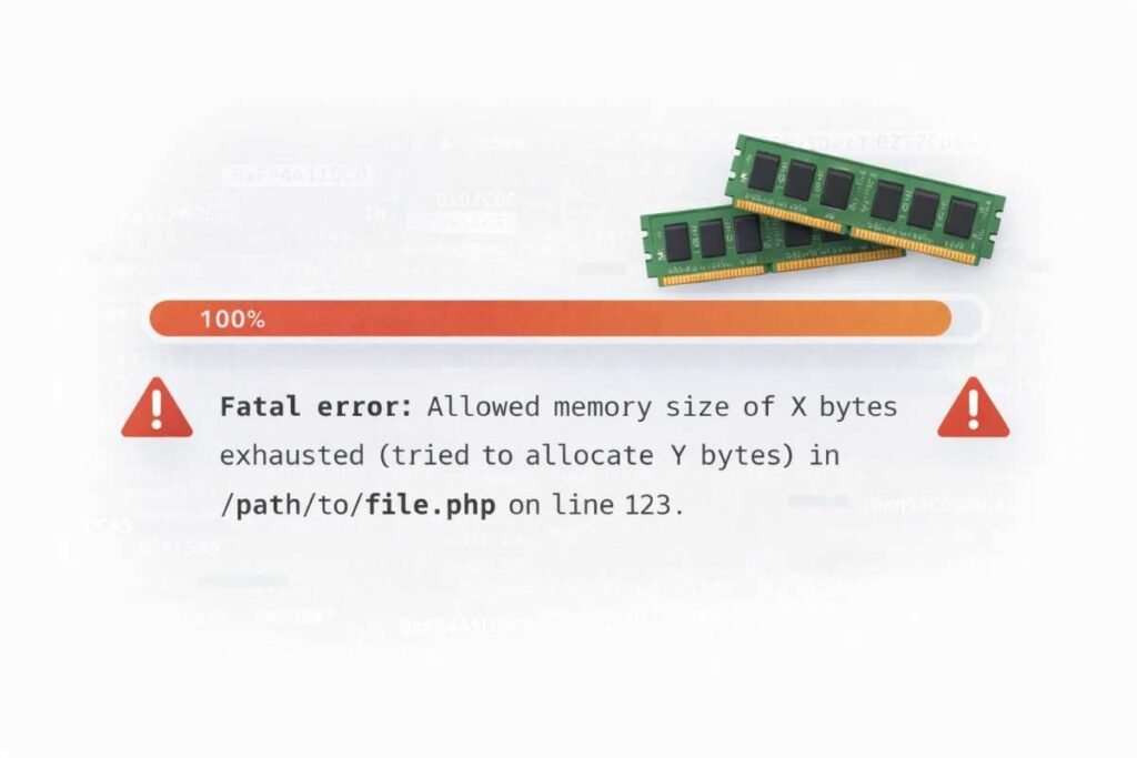 PHP allowed memory size exhausted error message in WordPress